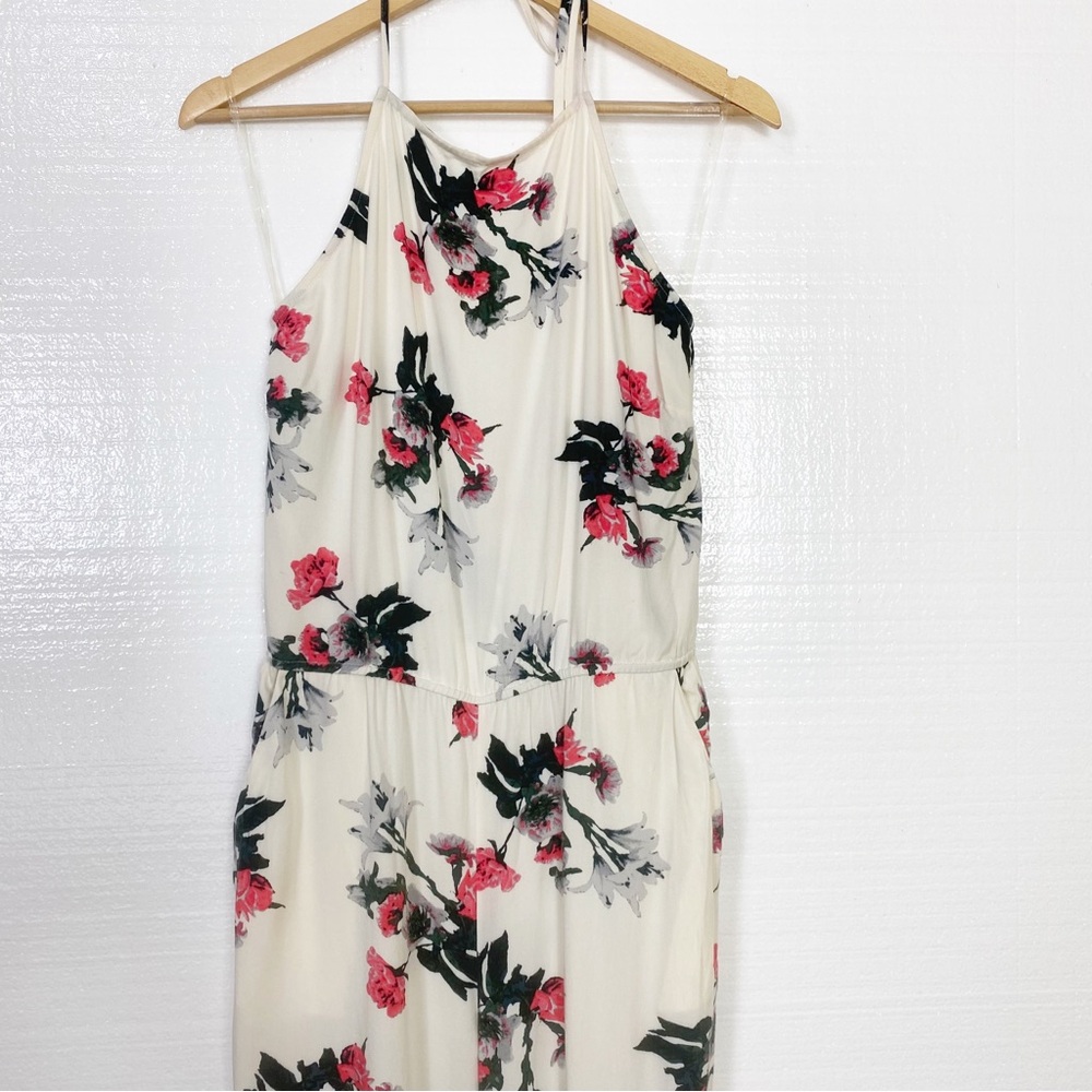 BB Dakota Romper Dress Floral Festival Dress Christmas Elastic Waist Pockets M - Picture 3 of 12